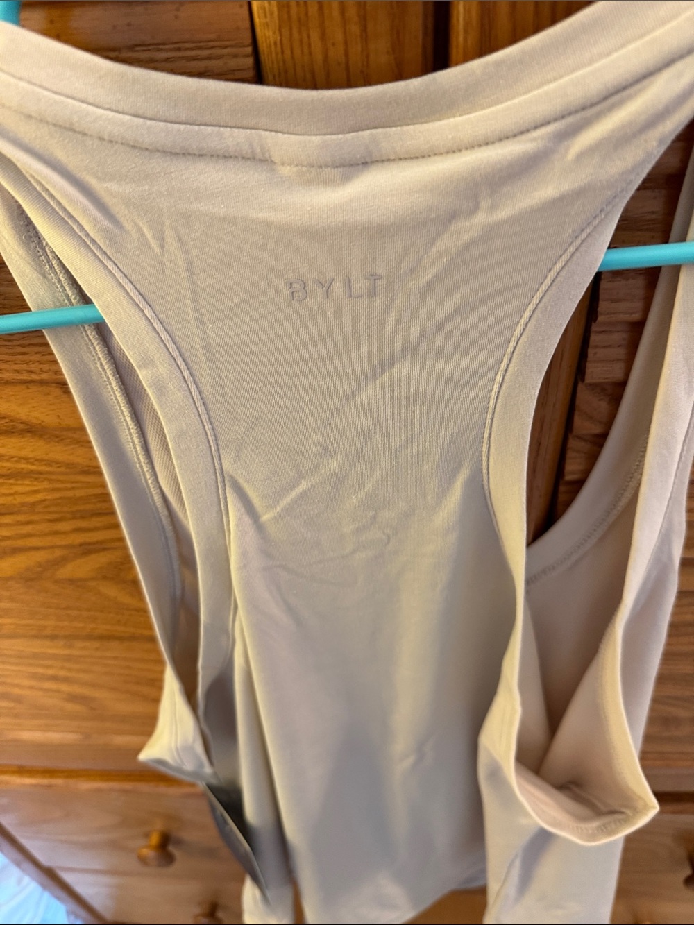 NWT ๐ธ Women's Ivory Scoop Neck Tank Top Size Large - Picture 5 of 9
